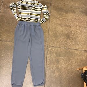 J. Crew pull on pants Gray